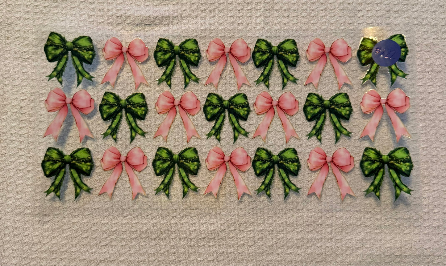 Pink & Green Bows