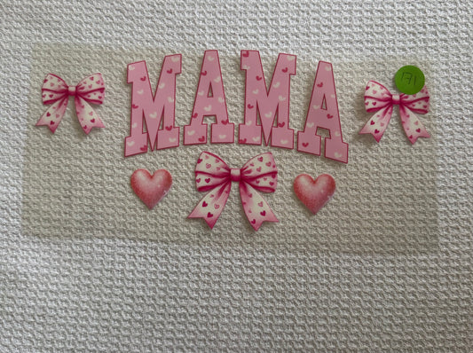 Mama Pink Bow