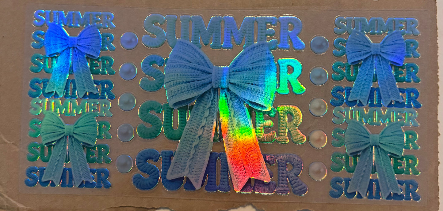 Summer Blue Bow