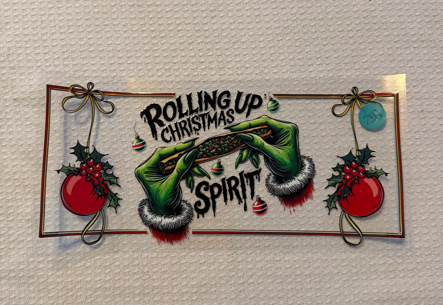 Rolling up Christmas Spirit