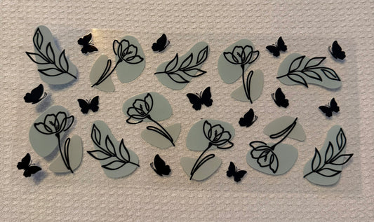 Small Butterflies & Flowers
