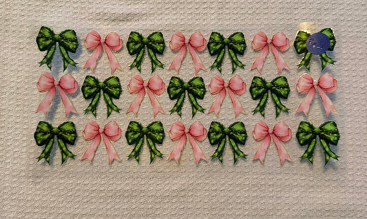 Pink & Green Bows