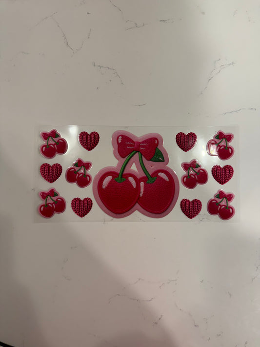 3D “Fabric” Look Cherries