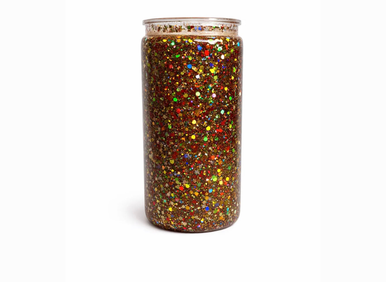 16 oz Acrylic Snow Globe Tumbler (clear lid)